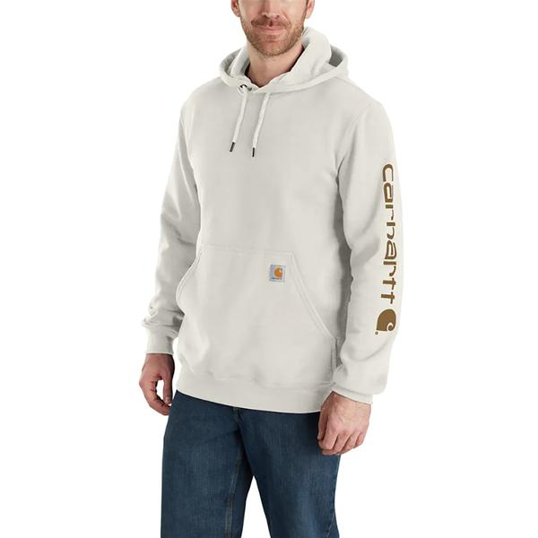 MEN`S MW SIGNATURE SLEEVE LOGO HOODIE W03/MALT
