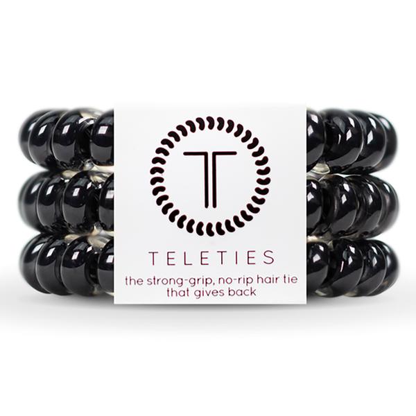 Large Teleties JETBLACK