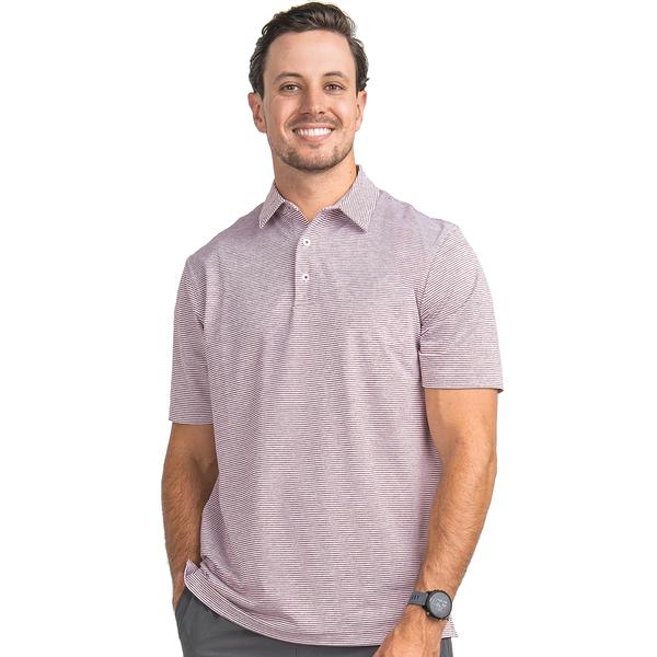 MADISON STRIPE POLO 1208/UNIVERSITYRED