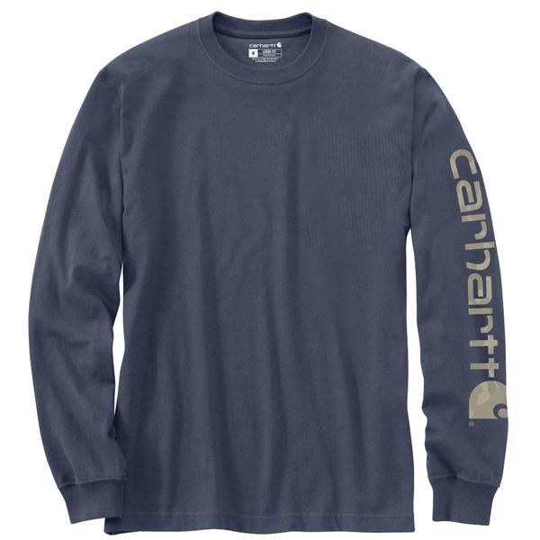 MEN`S SIGNATURE SLEEVE LOGO L/S T-SHIRT HW4/SUPERSTORM