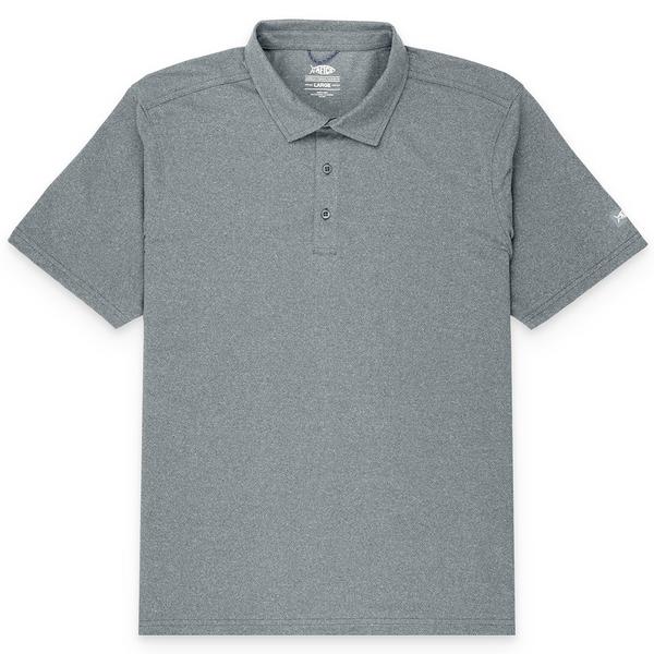 AIR O MESH POLO CHARCOALHEATHER