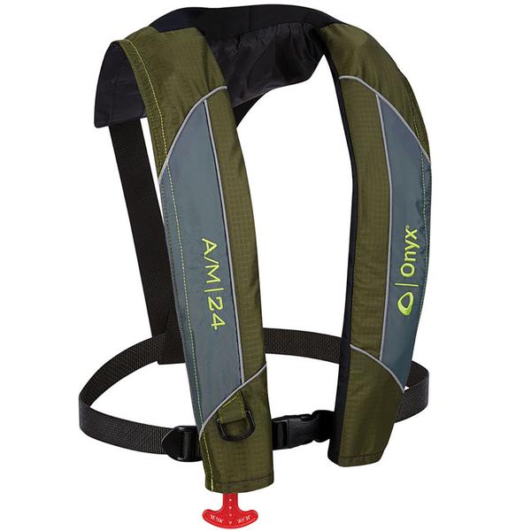 AUTO/MANUAL INFLATABLE LIFE JACKET GREEN
