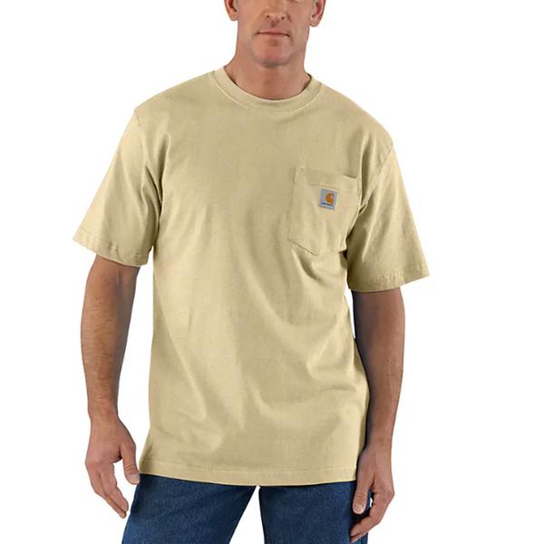 MEN`S WORKWEAR POCKET S/S T-SHIRT A36/BEACHHEATHER