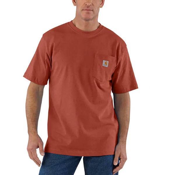 MEN`S WORKWEAR POCKET S/S T-SHIRT RB6/SADDLERED