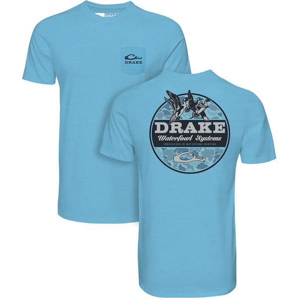 OLD SCHOOL CIRCLE S/S Tee ARS/AQUARIUSHEATHER