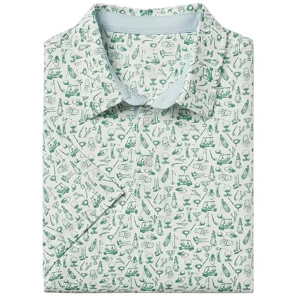 MEN'S TRAPPED IN PRINTED POLO