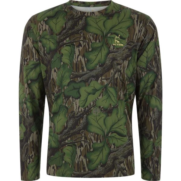 PERFORMANCE CREW CAMO PRINT L/S 040/FULLFOLIAGE