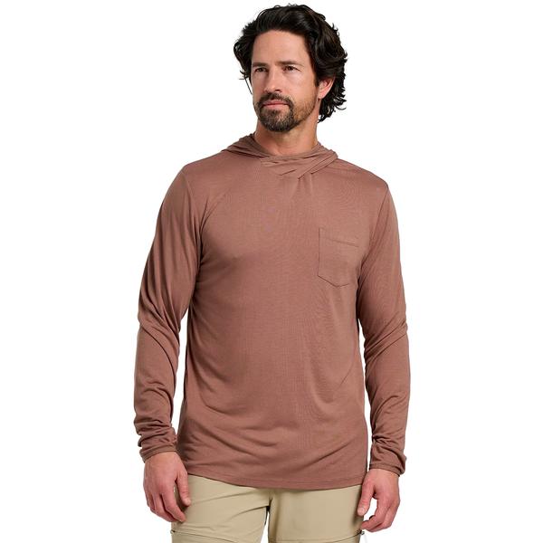 MEN`S BAMBOO LIGHTWEIGHT HOODY 648/NUTMEG