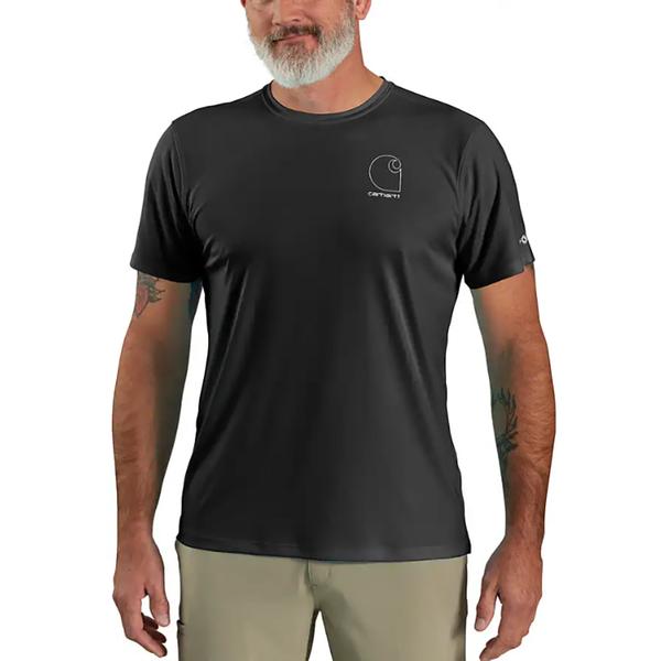 MEN'S FORCE SUN LW SS LOGO GRAPHIC Tee BLK./BLACK