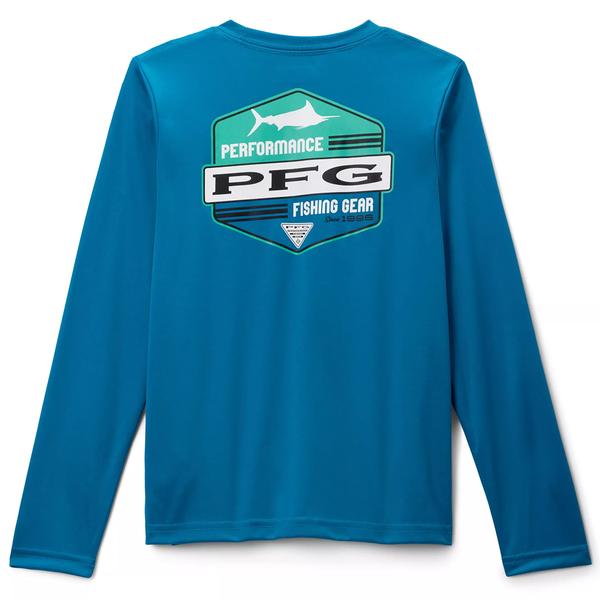 YOUTH TERMINAL TACKLE PFG HIGH SIDE L/S 462/BLUEECHO