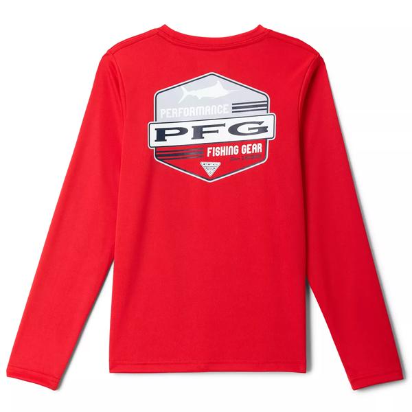 YOUTH TERMINAL TACKLE PFG HIGH SIDE L/S 696/REDSPARK