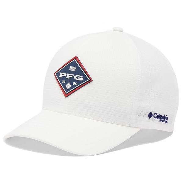 PFG ISLAND ANGLER STRETCH FIT BALL CAP 100/WHITE