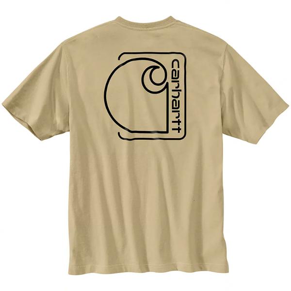MEN'S RELAXED FIT LW SS C GRAPHIC TEE