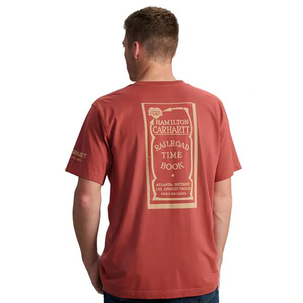 MEN'S RELAXED FIT LW SS Railroad GRAPHIC TEE