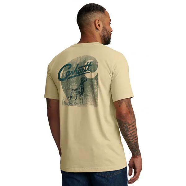 MEN'S RELAXED FIT LW SS DOG GRAPHIC TEE