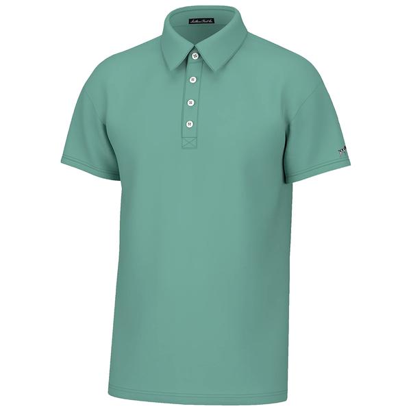 CHARLES 4-BUTTON PIQUE POLO EMERALDCOAST