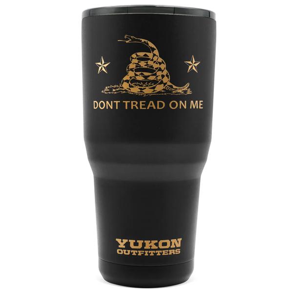 30OZ TUMBLER DON`T TREAD ON ME BLK/CPR