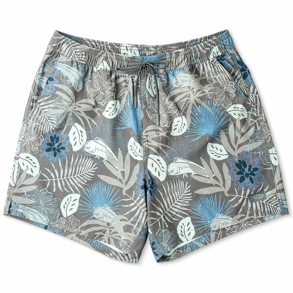 Strike Swim Shorts Print CHARCOAL