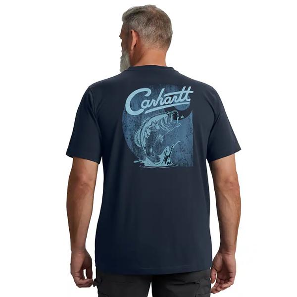 MEN'S RELAXED FIT LW SS FISH GRAPHIC TEE