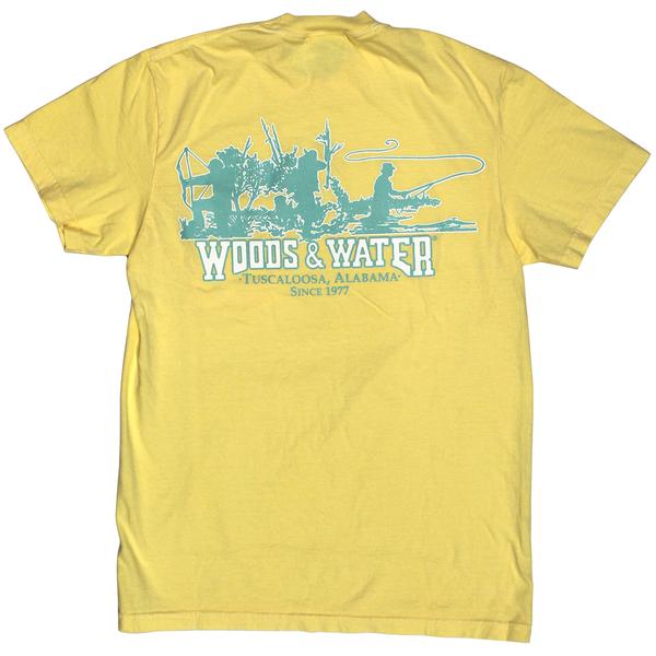 COMFORT COLORS WW TRIO 2 S/S PKT TEE BUTTER/TURQ/W