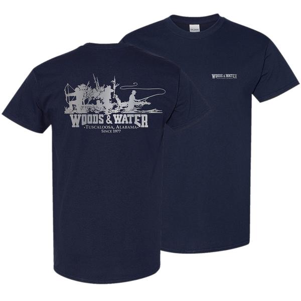 GILDAN SINGLE COLOR WW TRIO 1 S/S TEE BLUEDUSK/SILV