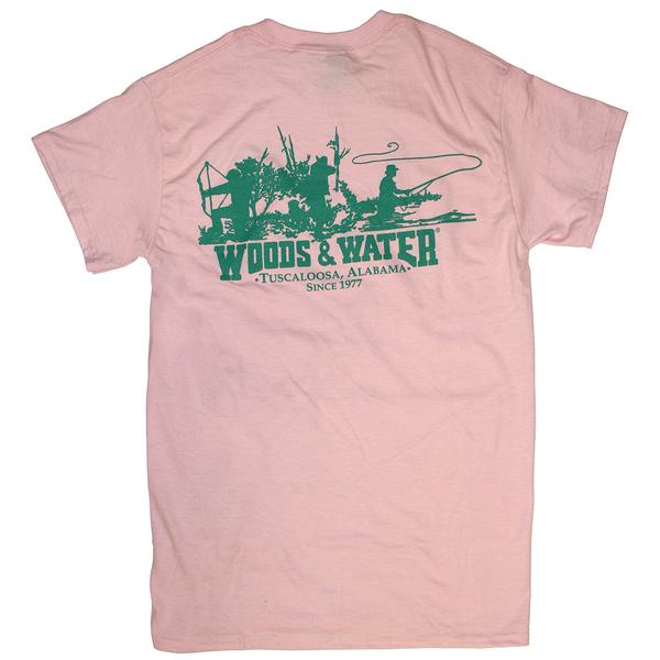 GILDAN SINGLE COLOR WW TRIO 1 S/S TEE LIGHTPINK/TURQ