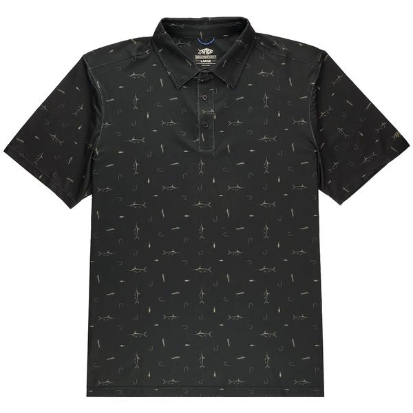 MEN'S CYPRESS PRINTED POLO BLACK