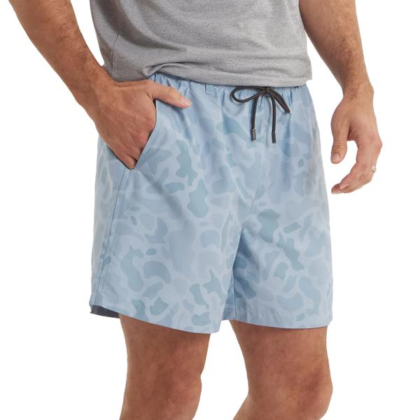 BILLFISH LINED PERFORMANCE SHORT CAMO MISTBLUE