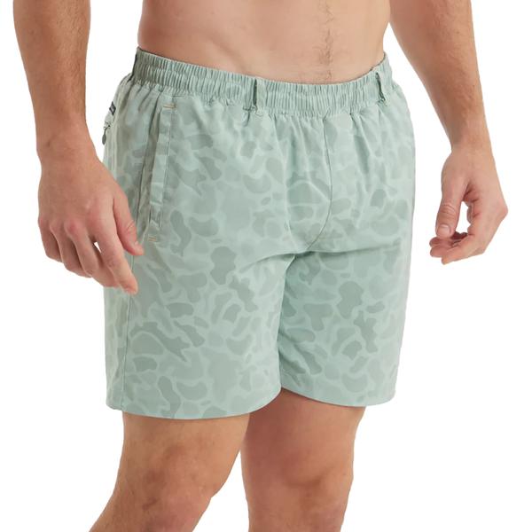BILLFISH LINED PERFORMANCE SHORT CAMO OLIVE