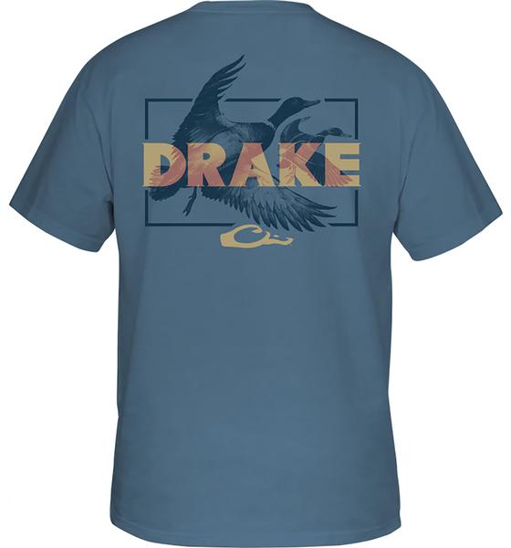 DRAKE OVERLAY S/S TEE BUS/BLUESHADOW