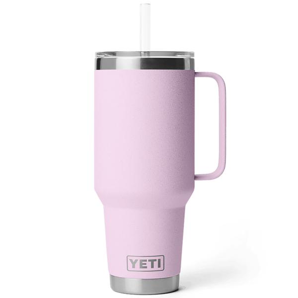 RAMBLER 42OZ STRAW MUG CHERRY BLOSSOM