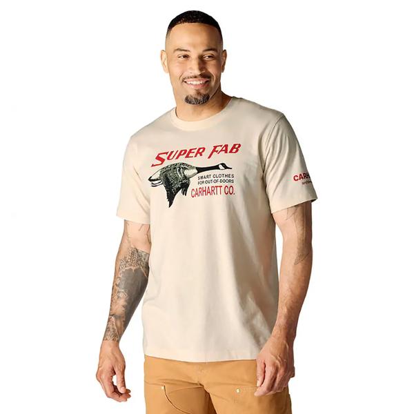 MEN'S RF LW SS FAB GRAPHIC T-SHIRT A16/OATMILK