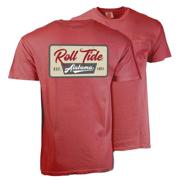 ROLL TIDE ALABAMA CC S/S TEE CRIMSON