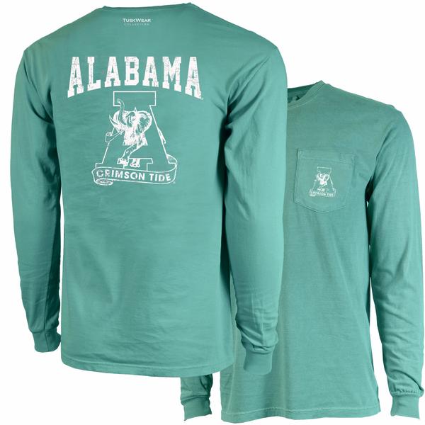 ALABAMA VINTAGE A CC L/S TEE CHALKYMINT