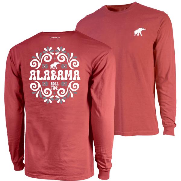 PSYCHEDELIC RT CC L/S TEE CRIMSON