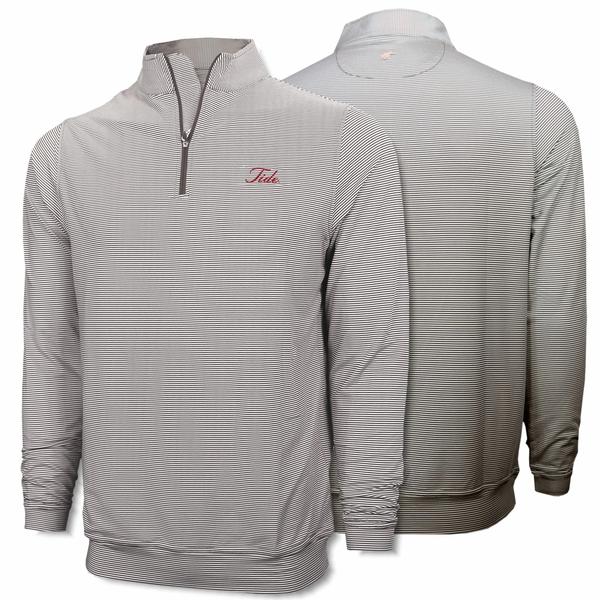 FRONT NINE 1/4 ZIP TIDE/CHARCOAL/WHITE