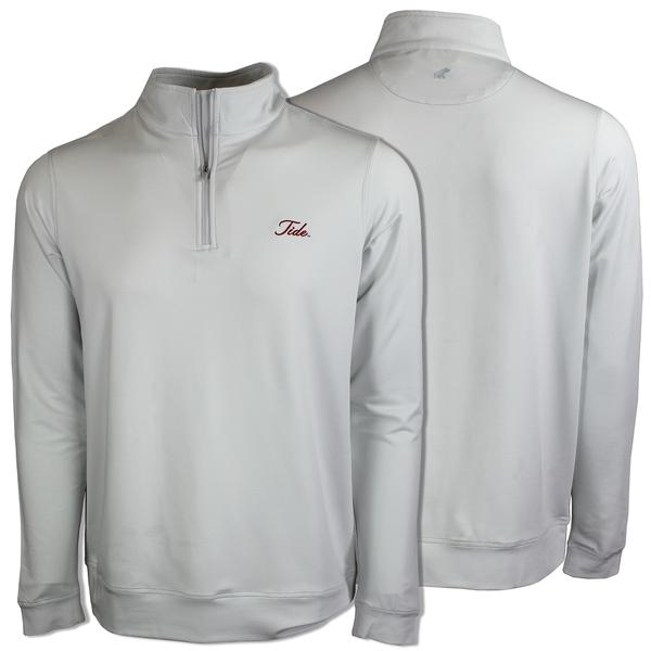 FRONT NINE 1/4 ZIP TIDE STRIPED