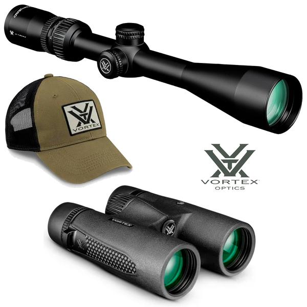 COPPERHEAD 4-12X44 SCOPE & 10X42 BINO / HAT / DECAL