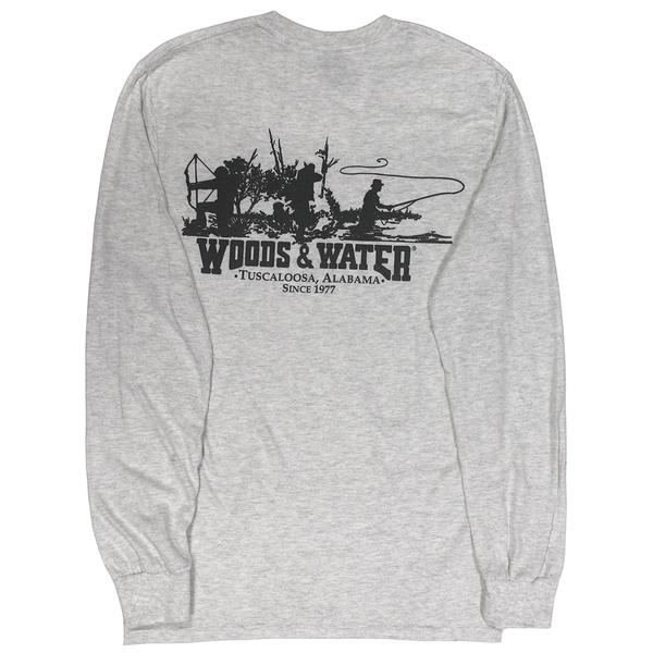 GILDAN SINGLE COLOR WW TRIO 1 L/S TEE ASHGREY/CHAR