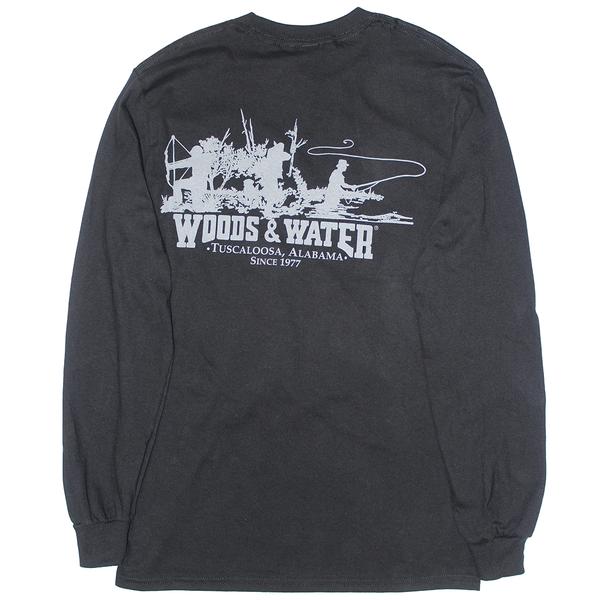 GILDAN SINGLE COLOR WW TRIO 1 L/S TEE BLACK/GRY