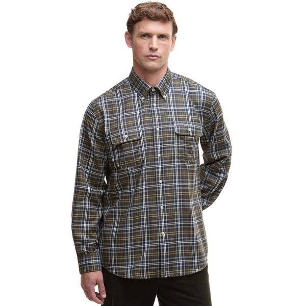 MEN'S SALDON THERMO WEAVE REGULAR CHECK OL51/OLIVE
