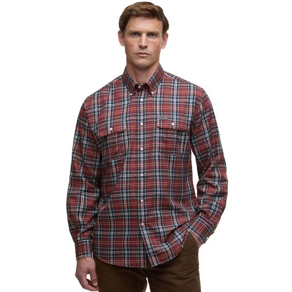 MEN'S SALDON THERMO WEAVE REGULAR CHECK RE61/FIREDBRICK