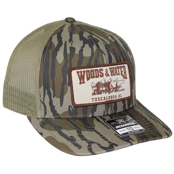 WOODS N WATER TRIO RECTANGLE WOVEN PATCH BOTTOMLAND/LODEN