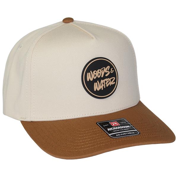 2`` CIRCULAR RUBBER PATCH HAT CREAM/CARAMEL