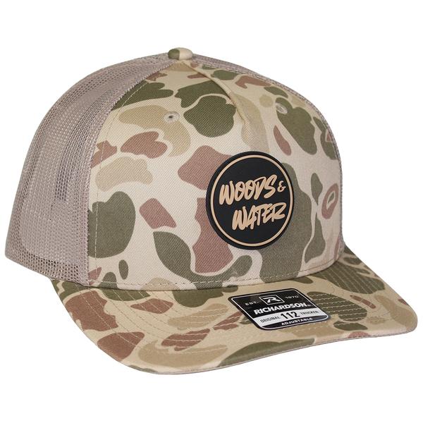 2`` CIRCULAR RUBBER PATCH HAT HARVESTDUCK/LIGHTTAN