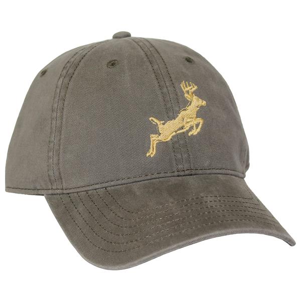 WOODS N WATER JUMPING DEER SOLIDARMYGREEN