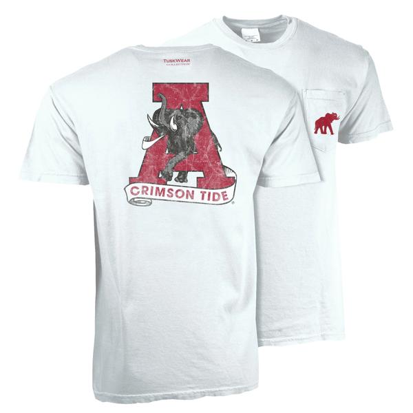 DISTRESSED VINTAGE A CC S/S WHITE