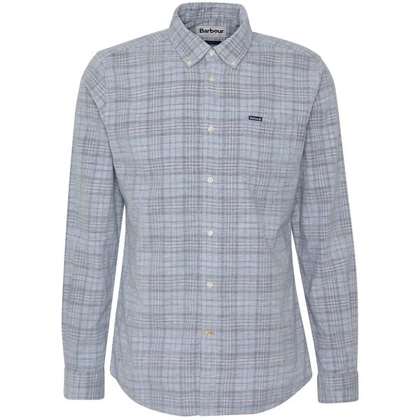 MEN'S SOUTHFIELD TAILORED CHECKED CORD SHIRT GY53/LIGHTGREYMARL