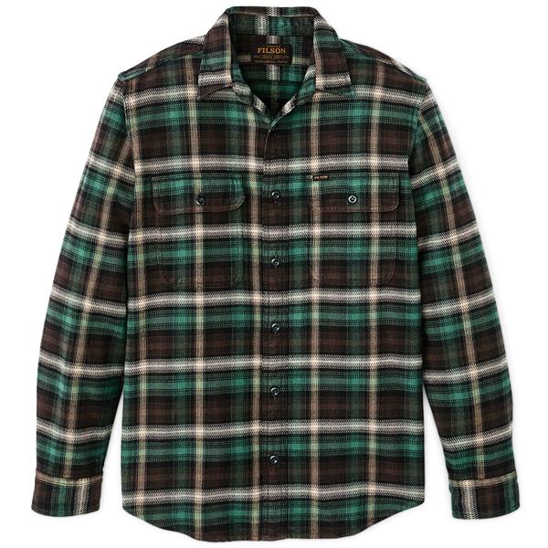 MEN'S VINTAGE FLANNEL WORK SHIRT BROWN/CREAM/MULTI