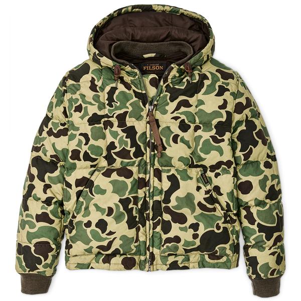 MEN'S WAXED DOWN JACKET TUNDRASHRUBCAMO
